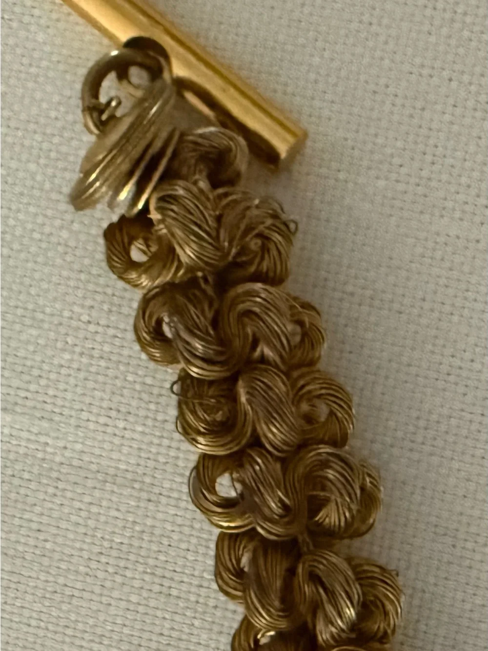Gold-Tone Twisted Rope Bracelet